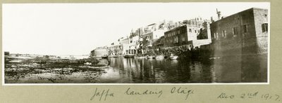 Jaffa landing stage, 2nd December 1917 by Capt. Arthur Rhodes